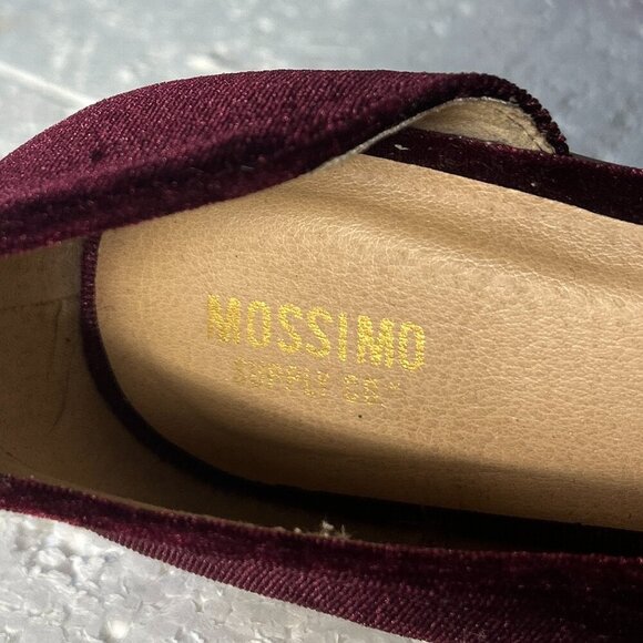 Mossimo NWOT SZ 8.5 Purple Wine D'Orsay Mohana Velvet Flats Fairy Classic Boho - Picture 7 of 8